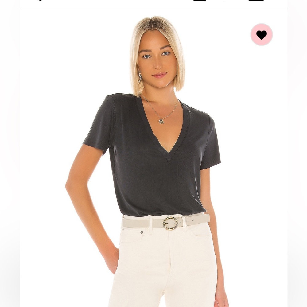 Lovers & Friends Charcoal v- neck.
